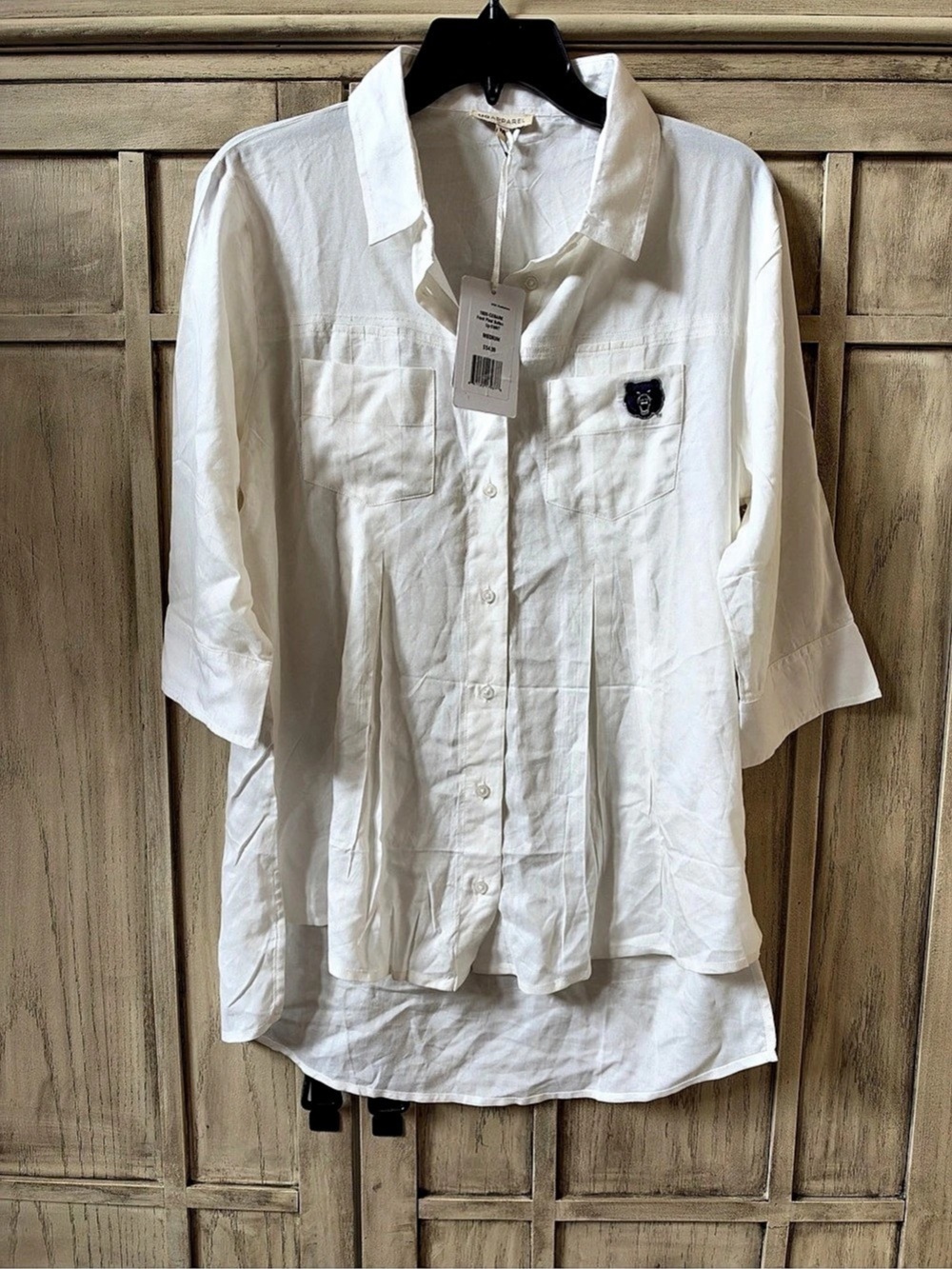 NEW UCA Bears University of Central Arkansas White Button Down Shirt Women’s M